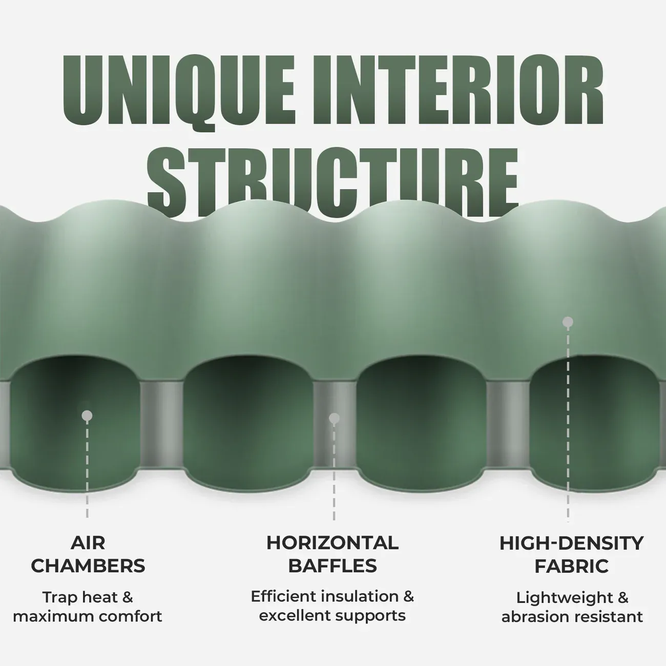 Camping Sleeping Pad - Built-in Pillow