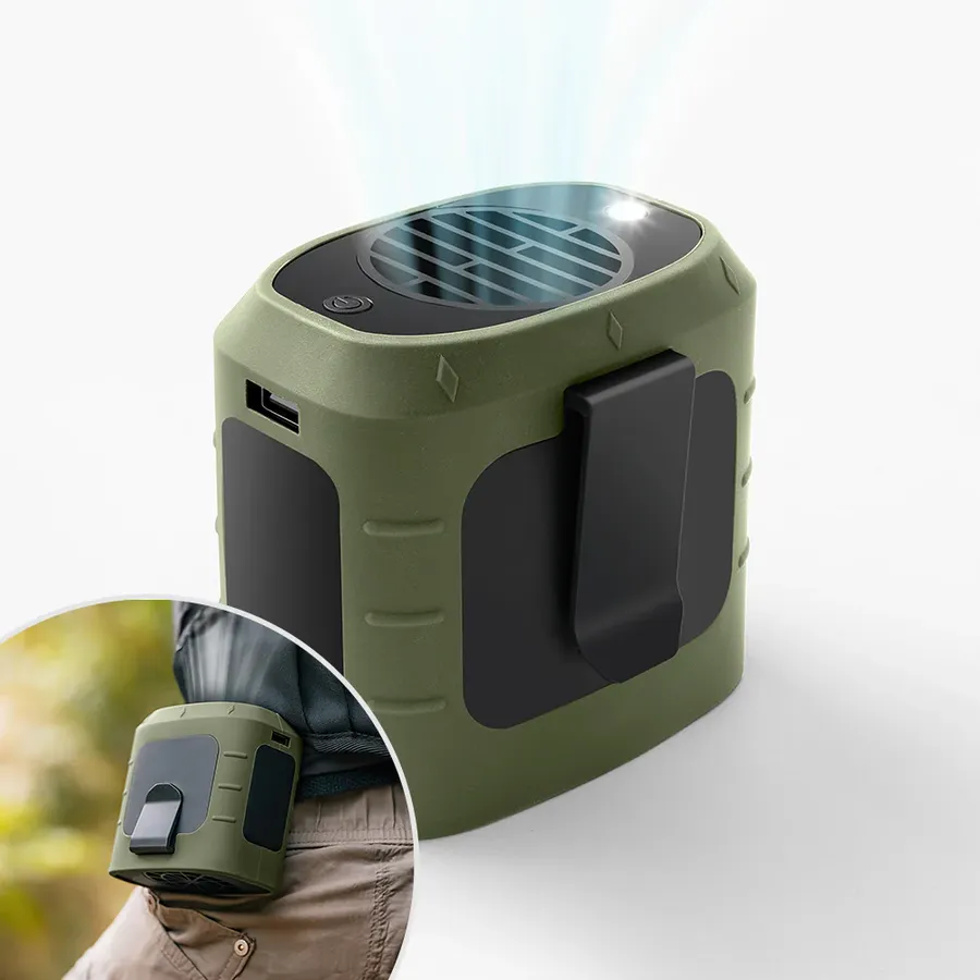 Portable Fan with LED Light