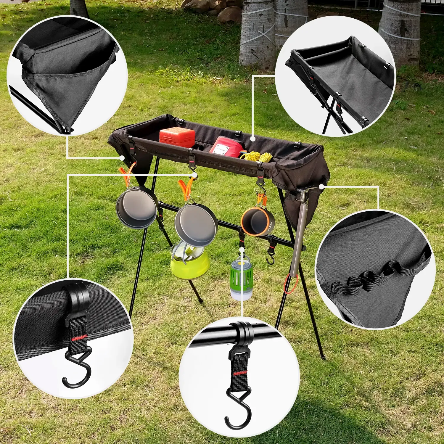 Keep everything organized and within reach.