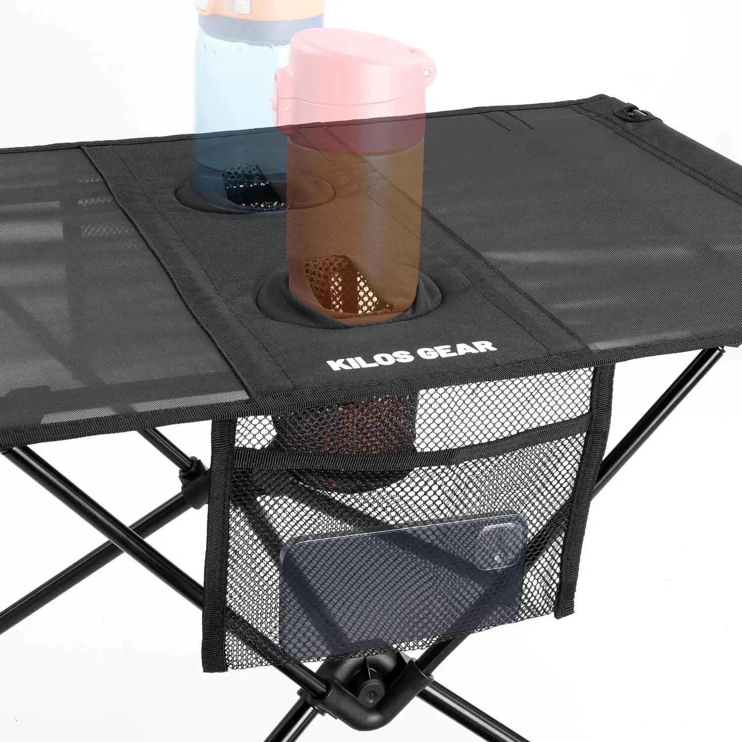 It comes in handy with integrated cup holders and side pockets.