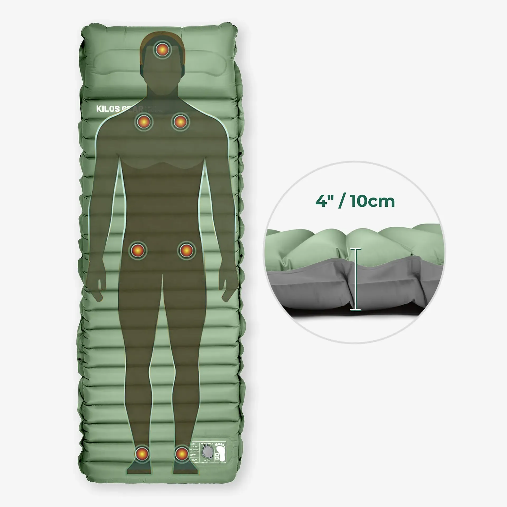 Sleep soundly on the cloud-like mattress all night long.